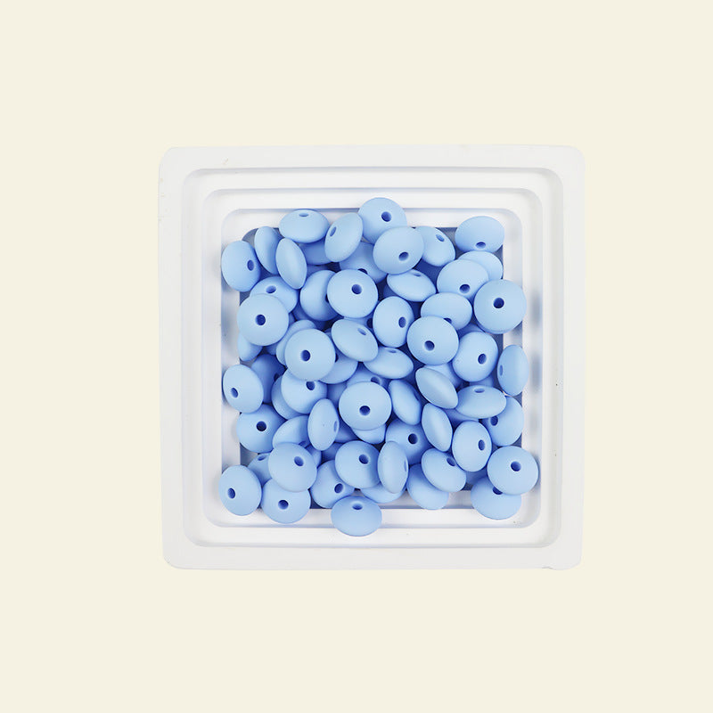 Wholesale Silicone Abacus Beads 12mm Silicone Flat Beads DIY Craft